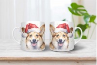 corgi mintás karácsonyi bögre 10