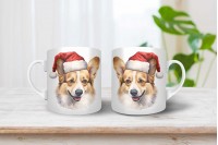 corgi mintás karácsonyi bögre 21
