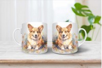 corgi mintás karácsonyi bögre 4