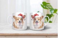 corgi mintás karácsonyi bögre 10