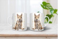 csehszlovák farkaskutya mintás karácsonyi bögre 11