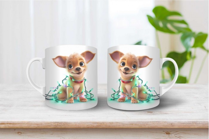 csivava mintás karácsonyi bögre 2