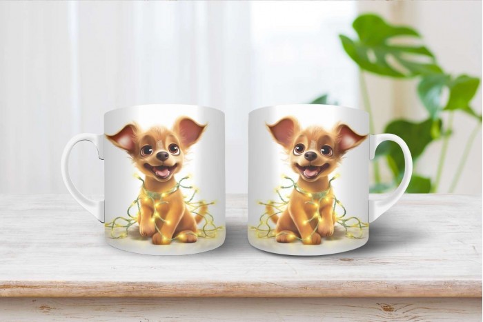 csivava mintás karácsonyi bögre 2