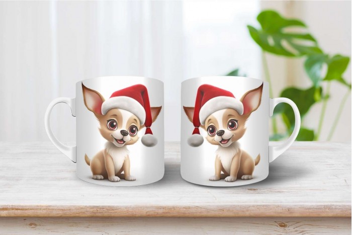 csivava mintás karácsonyi bögre 2