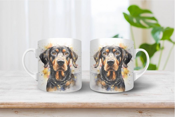 erdélyi kopó mintás karácsonyi bögre 2