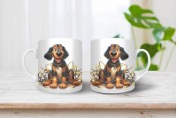 erdélyi kopó mintás karácsonyi bögre 8