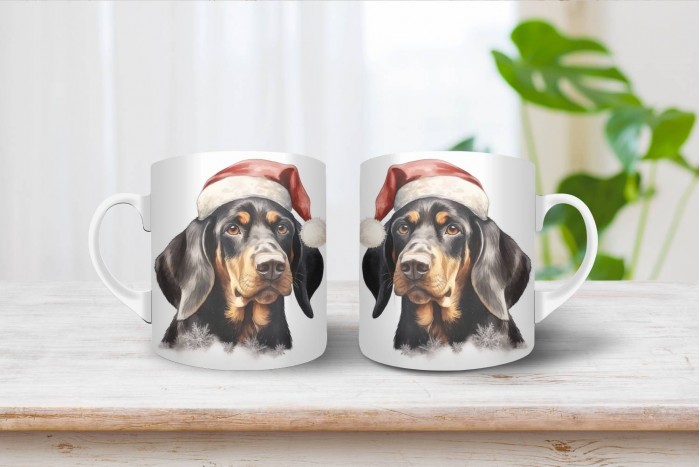 erdélyi kopó mintás karácsonyi bögre 2