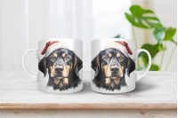 erdélyi kopó mintás karácsonyi bögre 12