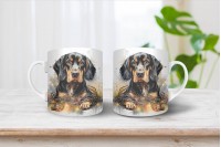 erdélyi kopó mintás karácsonyi bögre 14