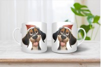 erdélyi kopó mintás karácsonyi bögre 18