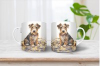 foxterrier mintás karácsonyi bögre 3