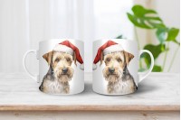 foxterrier mintás karácsonyi bögre 5