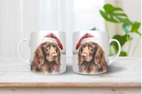 ír szetter mintás karácsonyi bögre 8