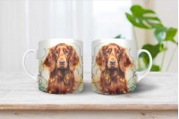 ír szetter mintás karácsonyi bögre 9