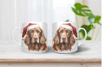 ír szetter mintás karácsonyi bögre 14