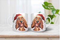 ír szetter mintás karácsonyi bögre 11