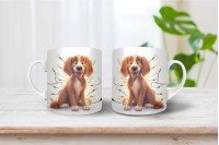 ír szetter mintás karácsonyi bögre 3