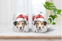 jack russel terrier mintás karácsonyi bögre 5