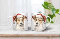 jack russel terrier mintás karácsonyi bögre 6