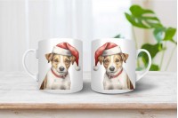 jack russel terrier mintás karácsonyi bögre 7