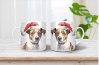 jack russel terrier mintás karácsonyi bögre 8
