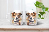 jack russel terrier mintás karácsonyi bögre 9