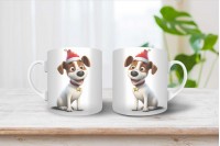 jack russel terrier mintás karácsonyi bögre 16