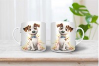 jack russel terrier mintás karácsonyi bögre 19