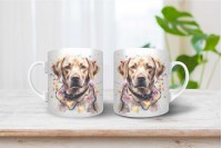 labrador mintás karácsonyi bögre 15