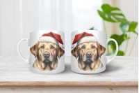 labrador mintás karácsonyi bögre 19