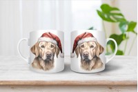 labrador mintás karácsonyi bögre 12