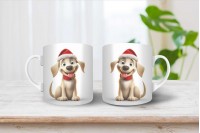 labrador mintás karácsonyi bögre 3