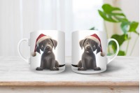 labrador mintás karácsonyi bögre 9