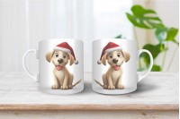 labrador mintás karácsonyi bögre 11