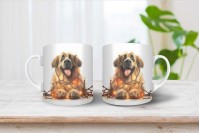 labrador mintás karácsonyi bögre 30