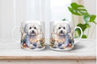 máltai selyemkutya mintás bögre 23