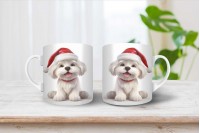 máltai selyemkutya mintás bögre 17