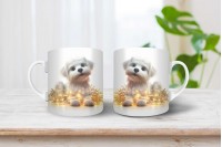 máltai selyemkutya mintás bögre 19