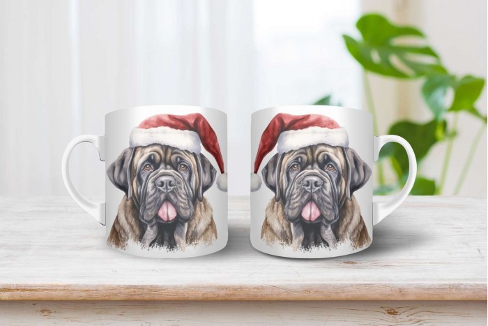 masztif mintás karácsonyi bögre 2