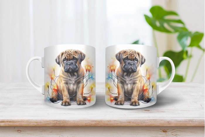 masztif mintás karácsonyi bögre 2