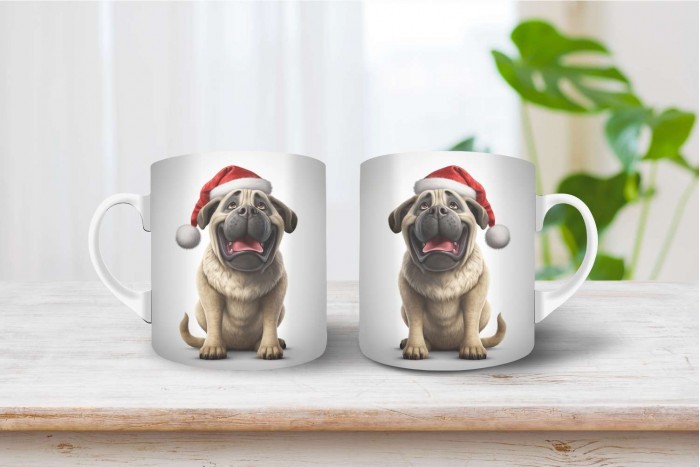 masztif mintás karácsonyi bögre 2