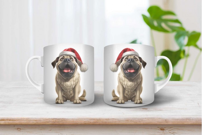 masztif mintás karácsonyi bögre 2