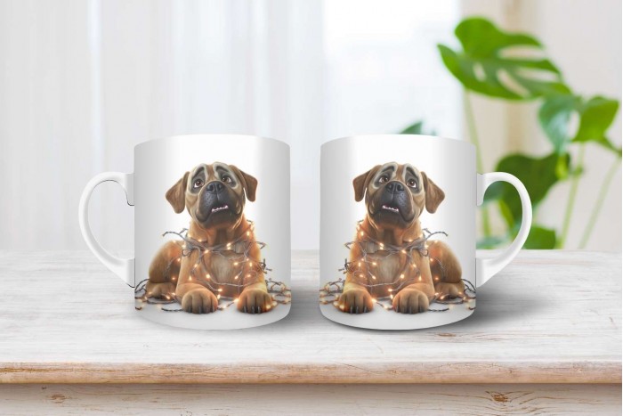 masztif mintás karácsonyi bögre 2