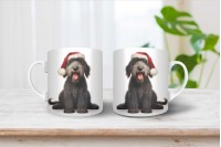 orosz terrier mintás karácsonyi bögre 19