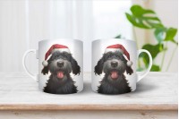 orosz terrier mintás karácsonyi bögre 3