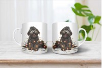 orosz terrier mintás karácsonyi bögre 8