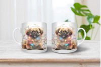 pekingi palotapincsi mintás karácsonyi bögre 5