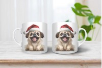 pekingi palotapincsi mintás karácsonyi bögre 16