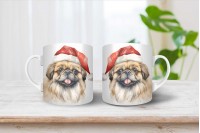 pekingi palotapincsi mintás karácsonyi bögre 9