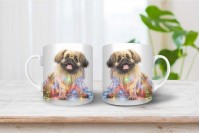 pekingi palotapincsi mintás karácsonyi bögre 7